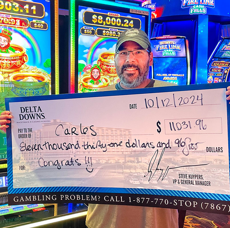 Jackpot Winner Carlos $11,031