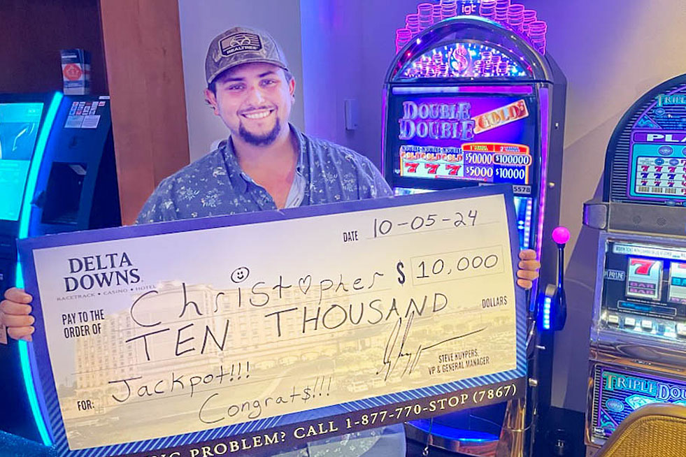 Jackpot Winner Christopher $10,000