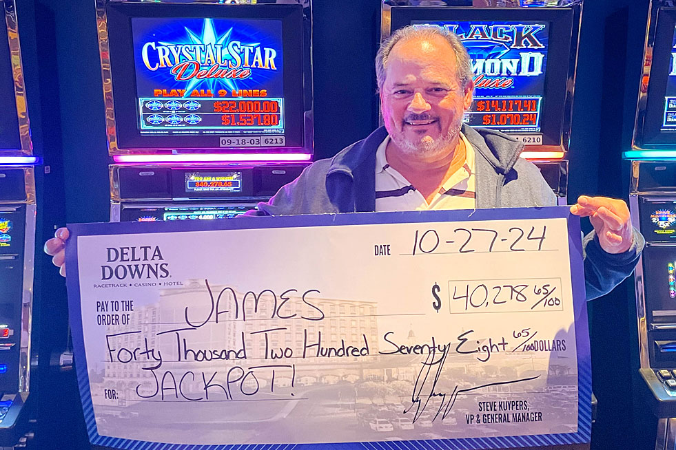 Jackpot Winner James $40,278