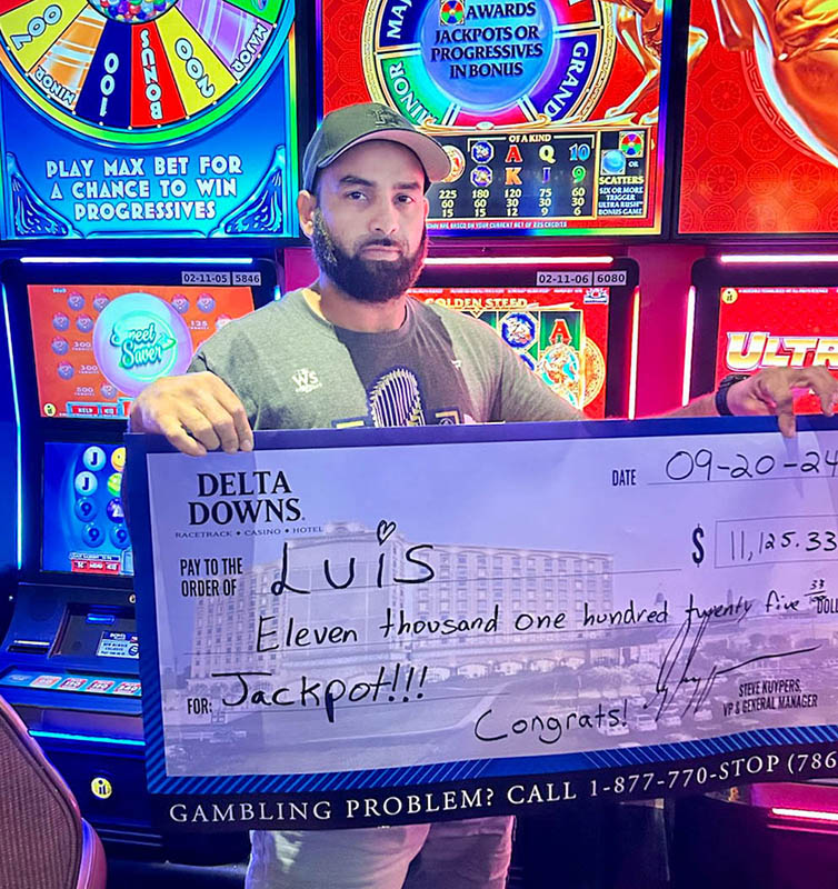 Jackpot Winner Luis $11,125