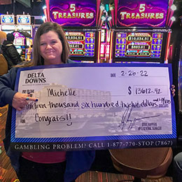 Michelle - Winner at Delta Downs