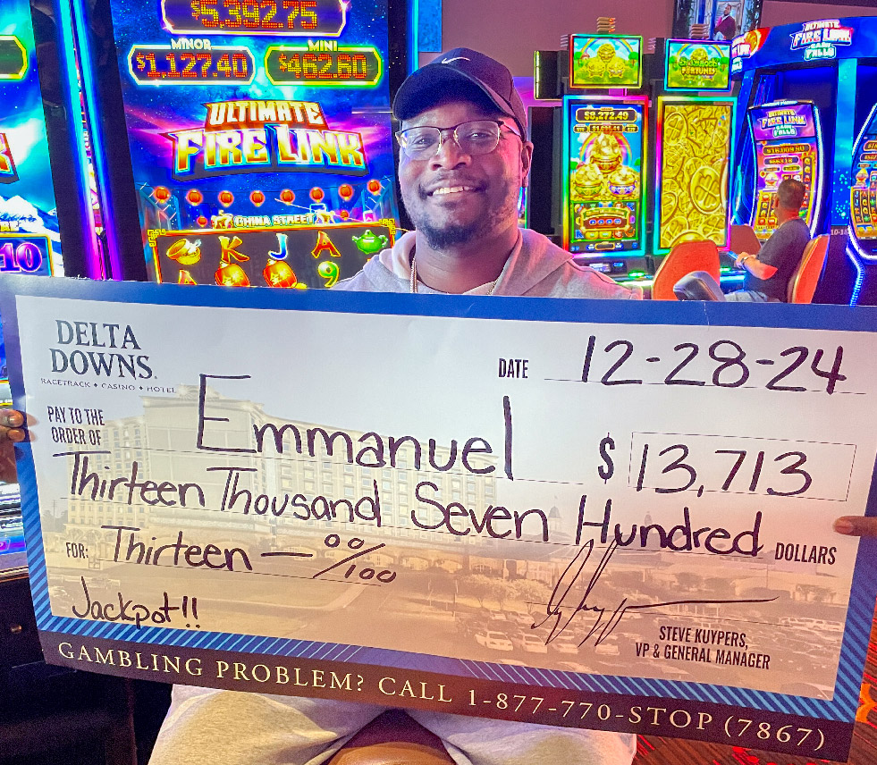 Winner Emmanuel H. $13,713