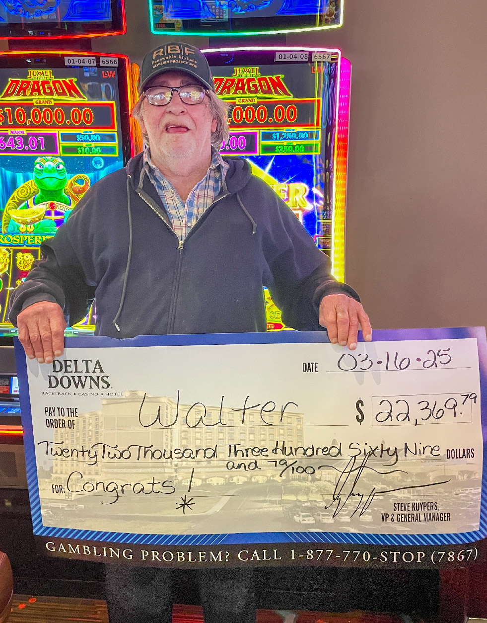 Jackpot Winner Walter J.