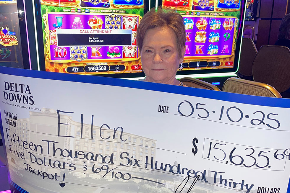 Ellen is a casino winner
