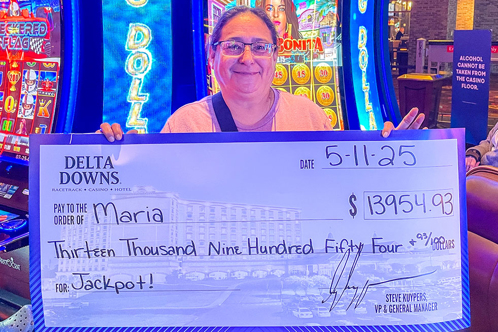 maria is a casino winner