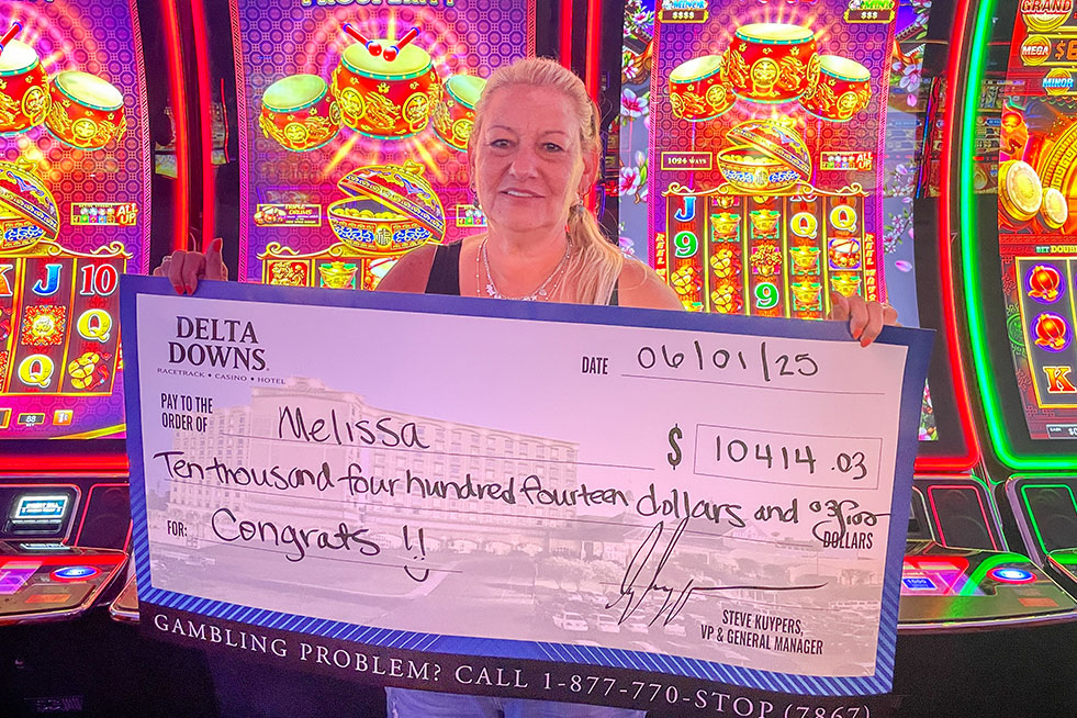 melissa is a casino winner