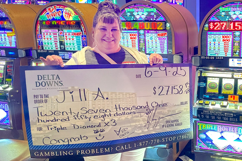Delta Downs Jackpot Winner Jill A. $27,158