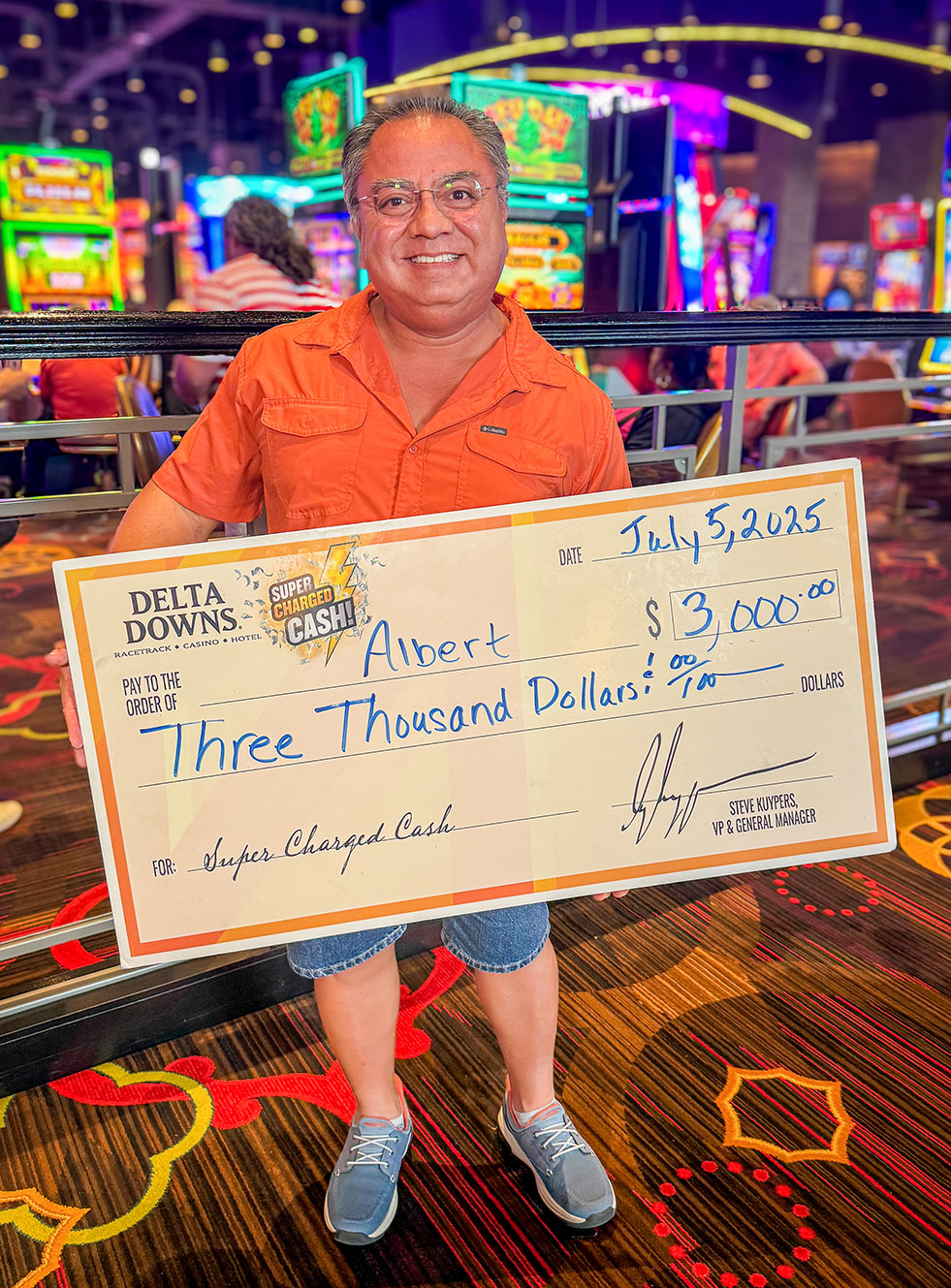 Jackpot Winner Albert Y. $3,000