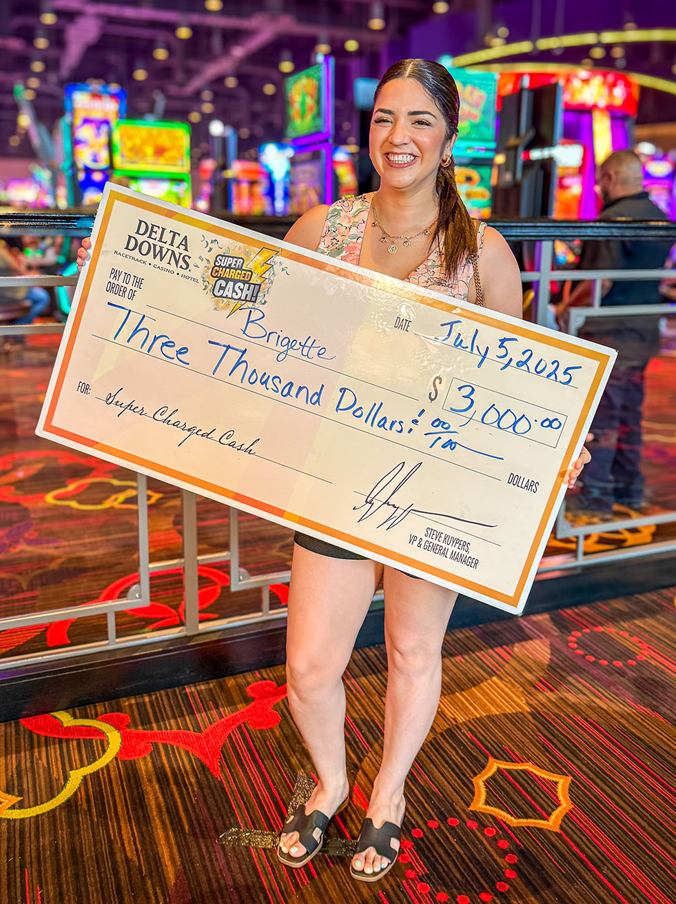 Jackpot Winner Bridgette L. $3,000