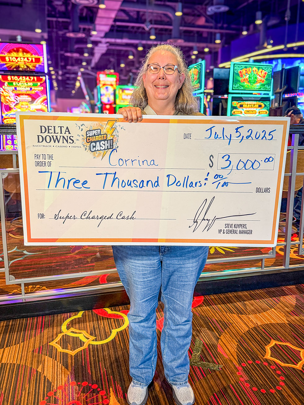 Jackpot Winner Corrina H. $3,000