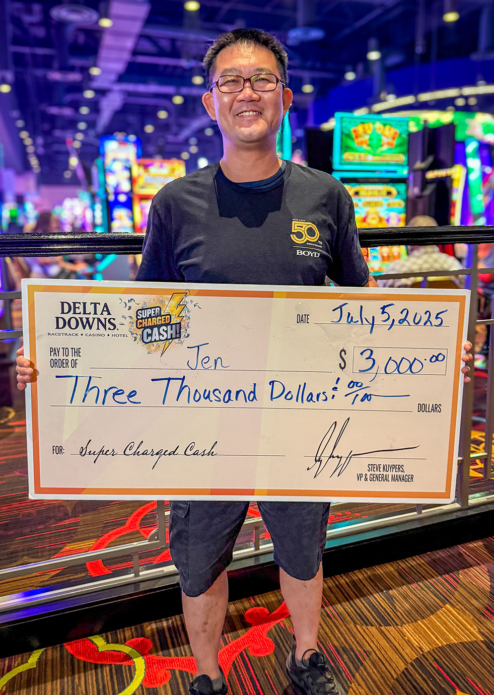 Jackpot Winner Jen P. $3,000