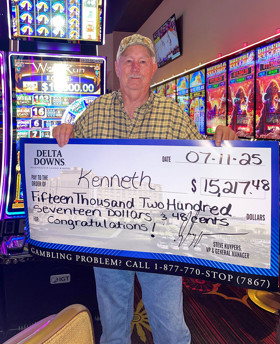 Jackpot Winner Kenneth R. $15,217