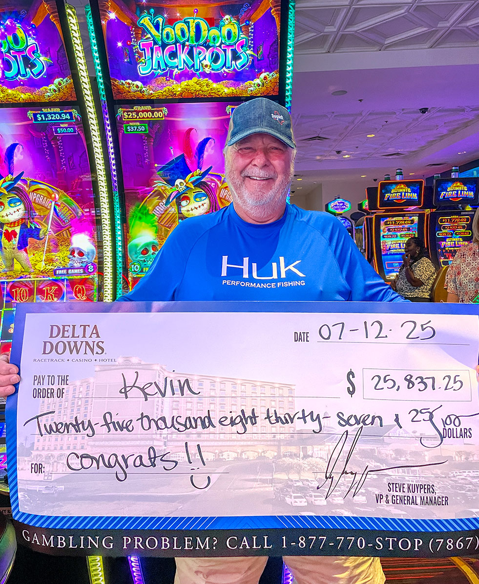 Jackpot Winner Kevin R. $25,837