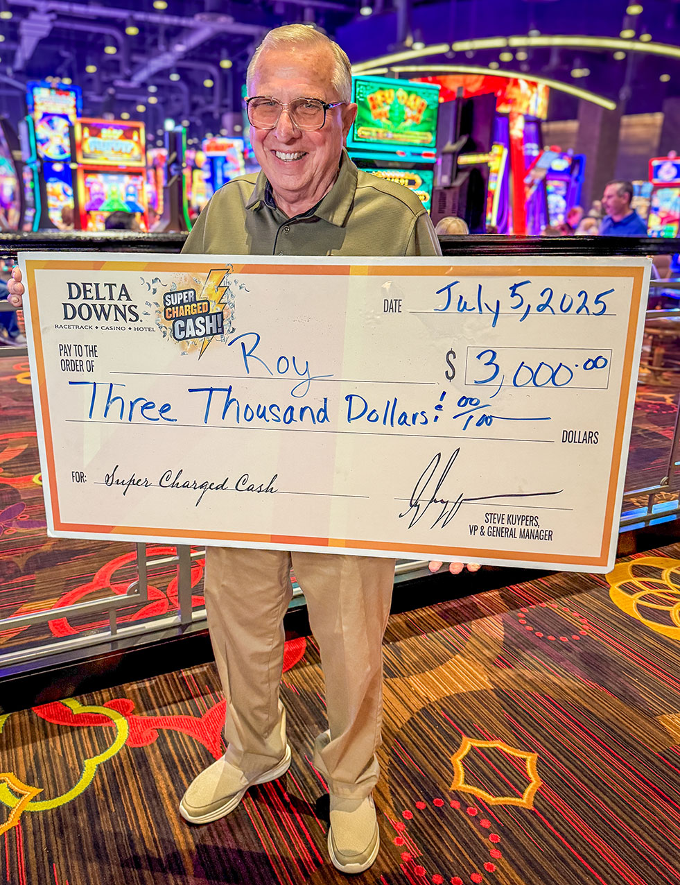 Jackpot Winner Roy L. $3,000