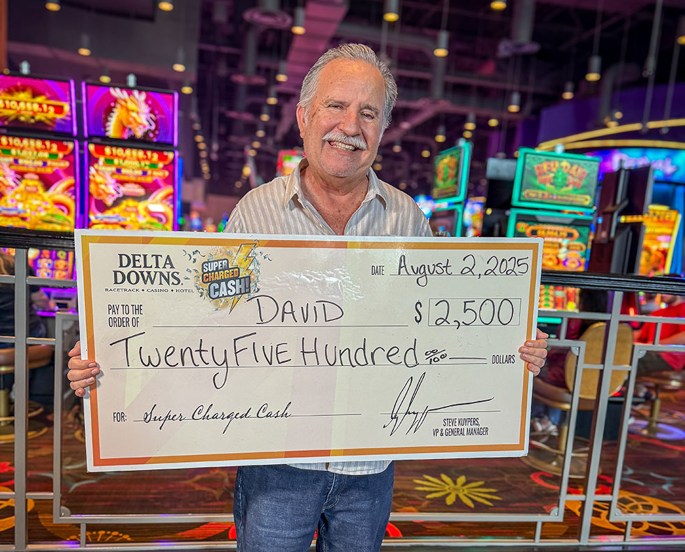 Jackpot Winner David V. $2,500