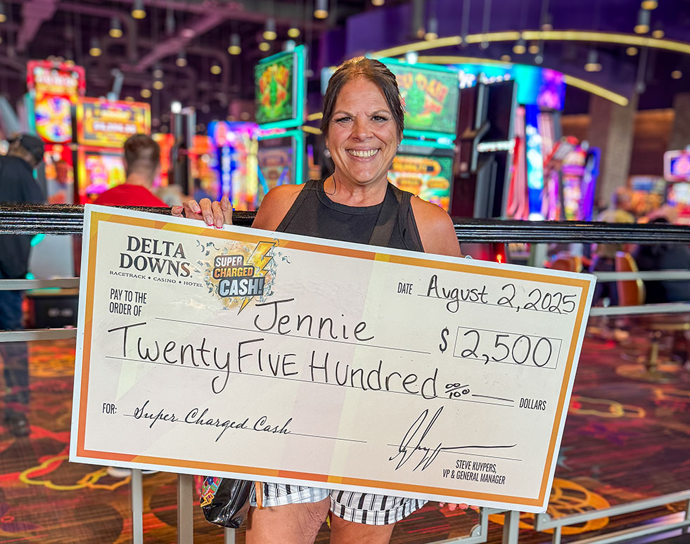 Jackpot Winner Jennie T. $2,500