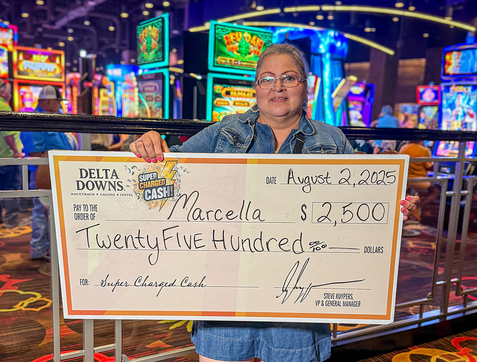 Jackpot Winner Marcella G. $2,500
