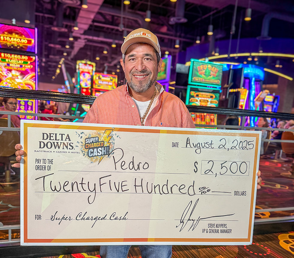 Jackpot Winner Pedro R. $2,500