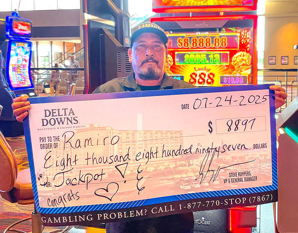 Jackpot Winner Ramiro O. $8,897