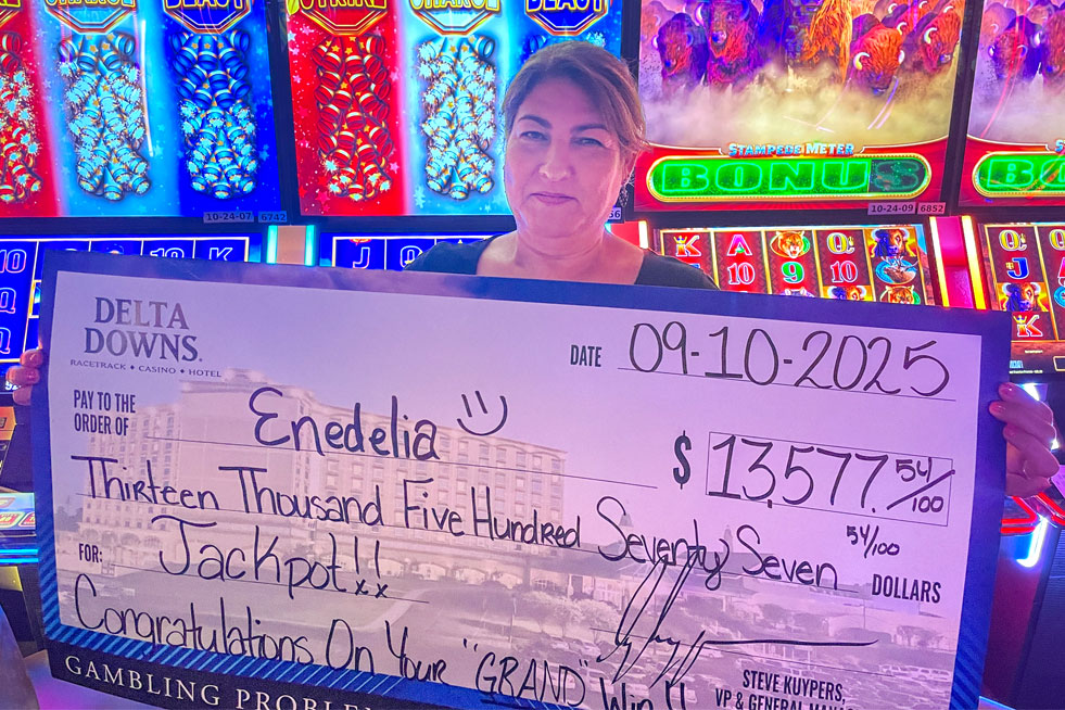 Jackpot Winner Enedelia S. $13,577
