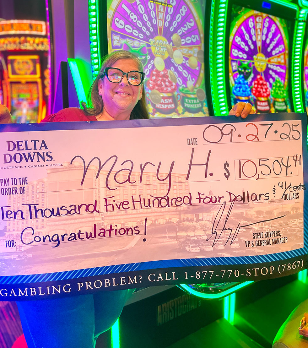Jackpot Winner Mary H. $10,504