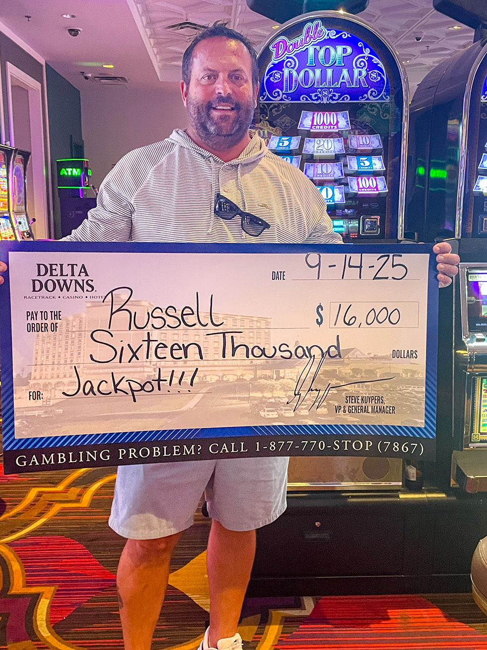 Jackpot Winner Russell P. $16,000