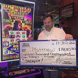 Matthew - Winner at Delta Downs