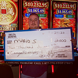 Mario - Winner at Delta Downs
