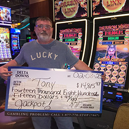 Tony - Winner at Delta Downs
