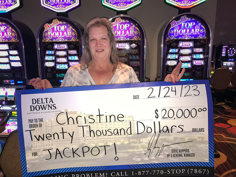 Christine S - Winner at Delta Downs